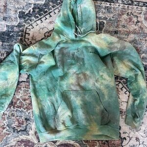 Urban Outfitters Green Tie-Dye Hoodie